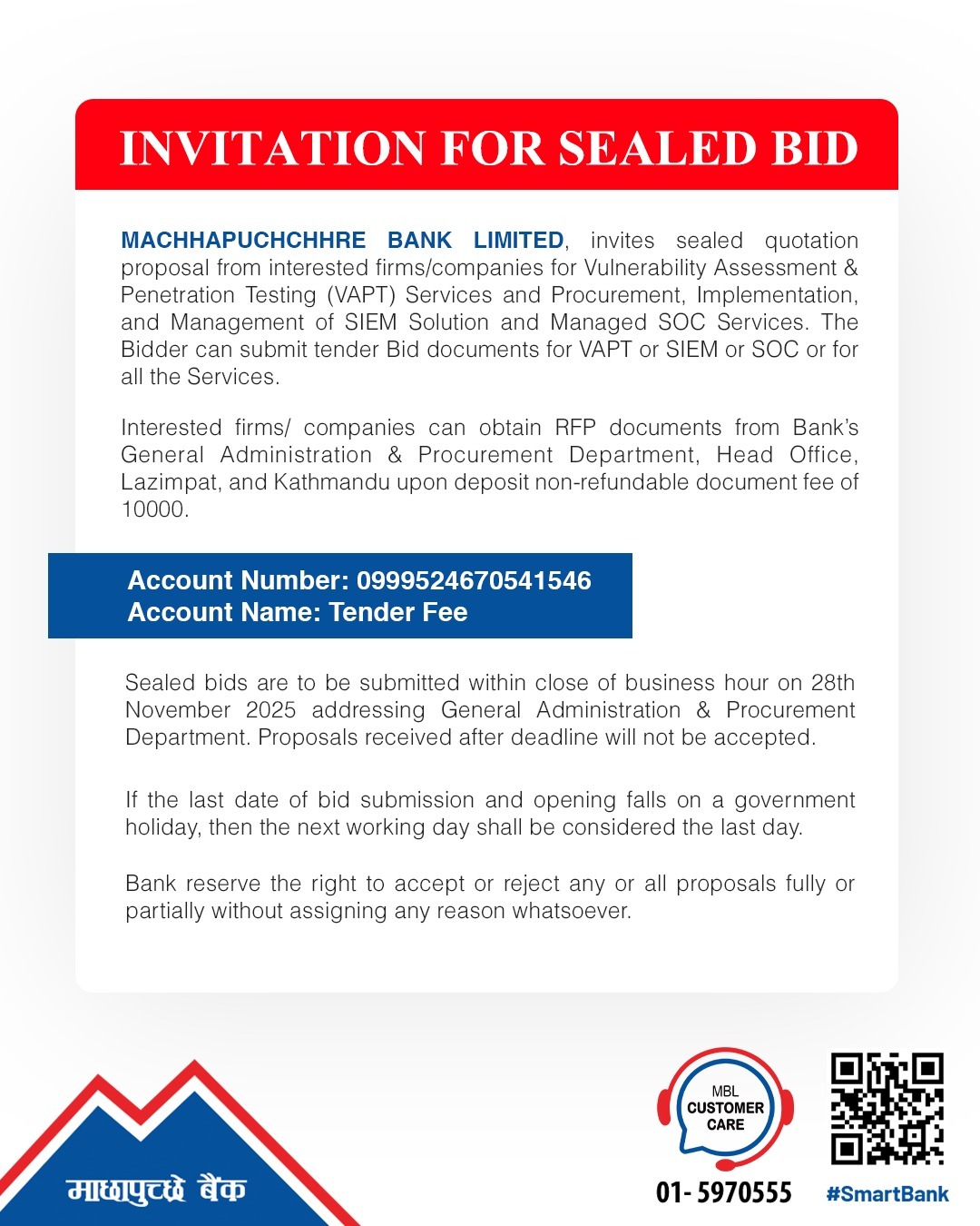 INVITATION FOR SEALED BID